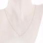 Collier diamant 0.40 carat en or blanc