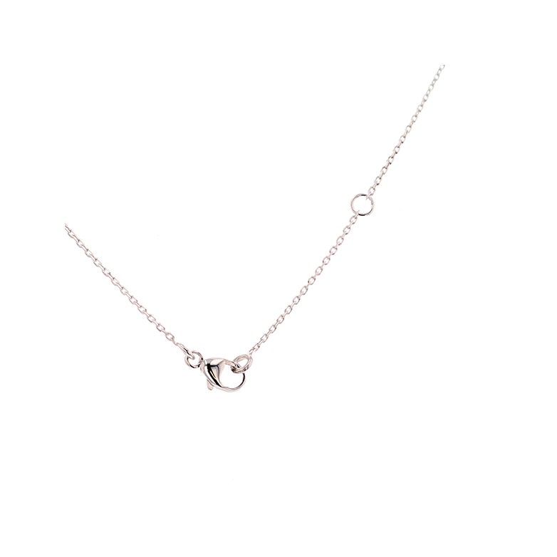 Collier diamant 0.40 carat en or blanc