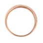 Alliance diamants 0.33 carat en or rose