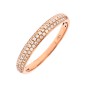 Alliance diamants 0.33 carat en or rose