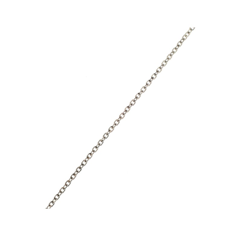 Chaine maille forçat en or blanc 4.57g