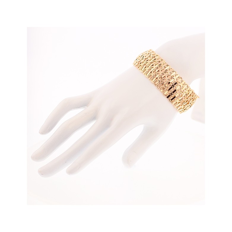 Bracelet manchette en or jaune 47.40 g