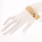 Bracelet manchette en or jaune 47.40 g