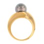 Bague perle de Tahiti en or jaune