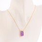 Collier améthyste 5.56 carats en or jaune