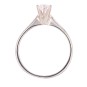 Solitaire diamant 0.35 carat en or blanc