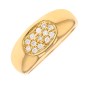 Bague diamants 0.13 carat en or jaune