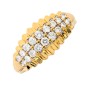 Bague diamants 0.36 carat en or jaune