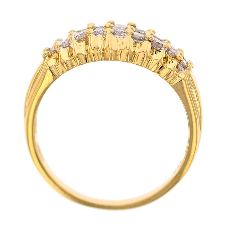 Bague diamants 0.36 carat en or jaune