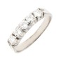 Alliance diamants 0.40 carat en or blanc