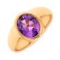 Bague améthyste 1.39 carat en or jaune