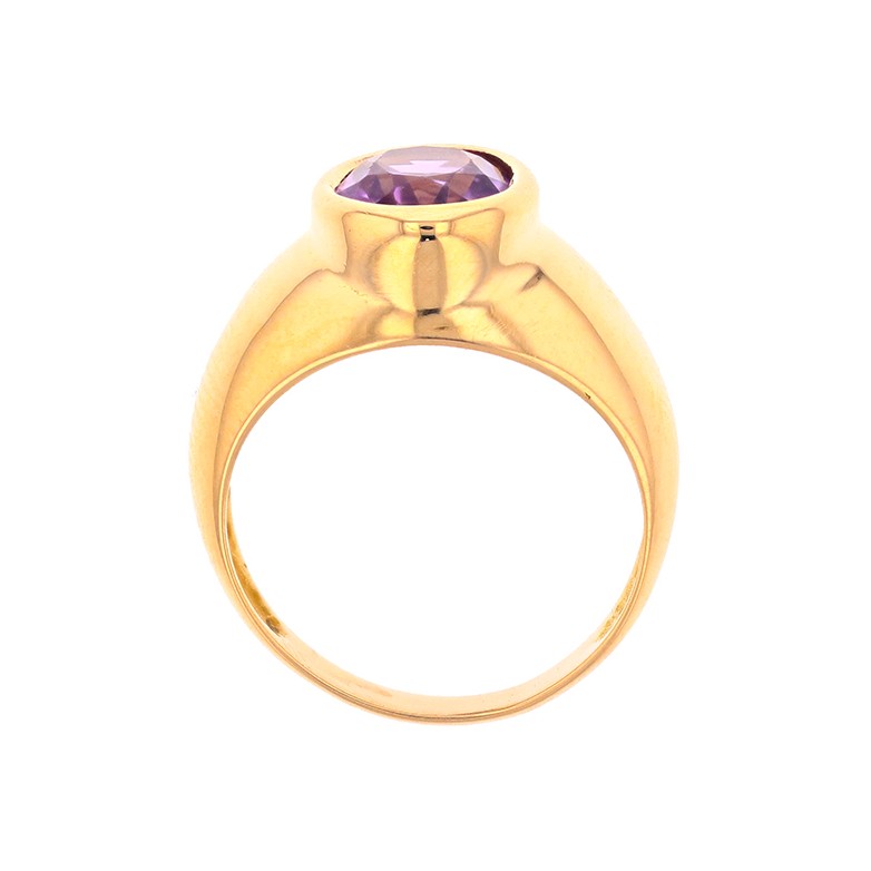Bague améthyste 1.39 carat en or jaune