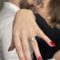 Solitaire diamants 2 carats en or blanc