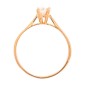 Solitaire diamant 0.30 carat en or jaune