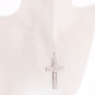Croix ancienne diamants 3.93 carats en or blanc et platine