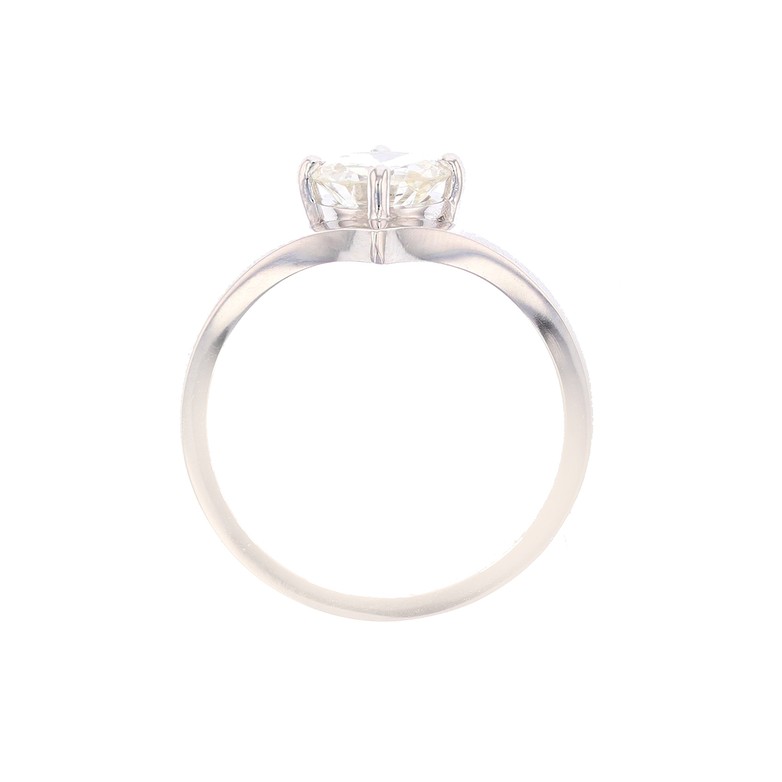 Solitaire diamant 1 carat en or blanc