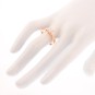 Solitaire diamant 0.51 carat en or rose