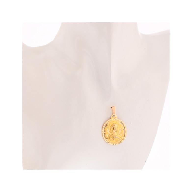 Médaille Vierge Marie en or jaune 7.25 g