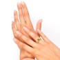 Bague saphir 0.30 carat et diamants 0.03 carat en or jaune