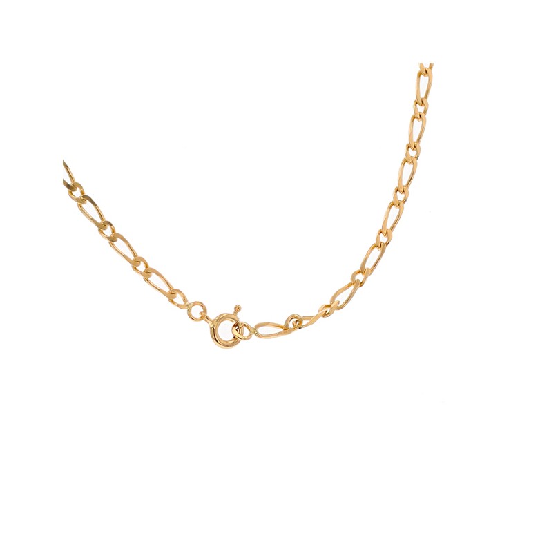 Chaîne maille alternée en or jaune 8.91g