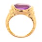 Bague améthyste 4.50 carats en or jaune