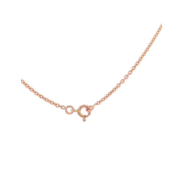 Collier citrines 1.98 carat en or rose