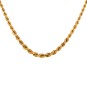 Collier maille corde en or jaune 8.59g