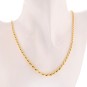 Collier maille corde en or jaune 8.59g