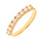 Alliance diamants 0.48 carat en or jaune