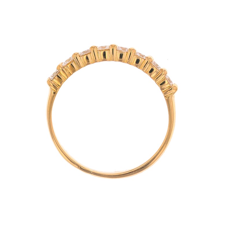 Alliance diamants 0.48 carat en or jaune