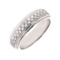 Alliance diamants 0.15 carat en or blanc