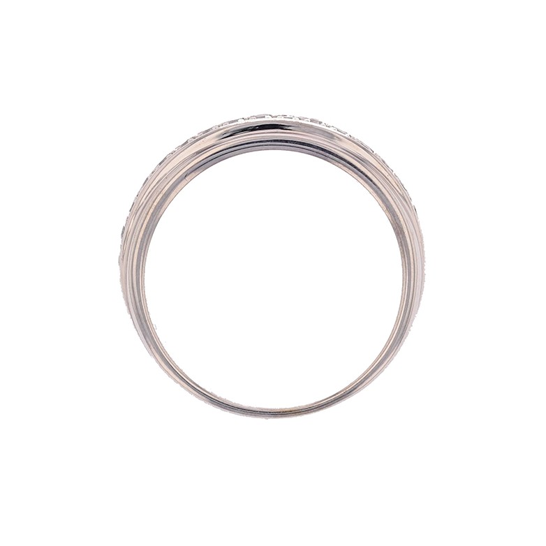 Alliance diamants 0.15 carat en or blanc