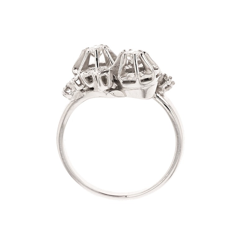 Bague diamants 0.34 carat en or blanc
