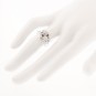 Bague diamants 0.34 carat en or blanc