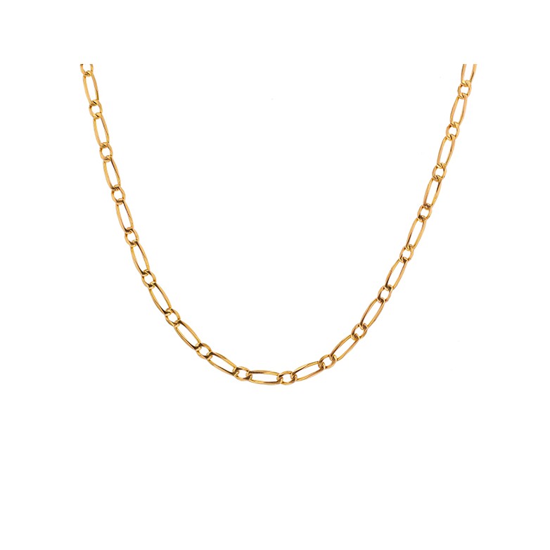 Chaine maille alternée en or rose 11.5g