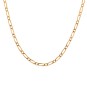 Chaine maille alternée en or rose 11.5g