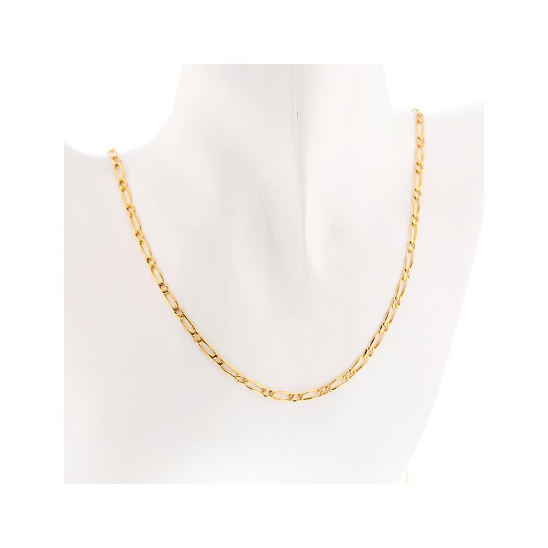 Chaine maille alternée en or rose 11.5g