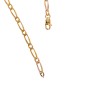 Chaine maille alternée en or rose 11.5g