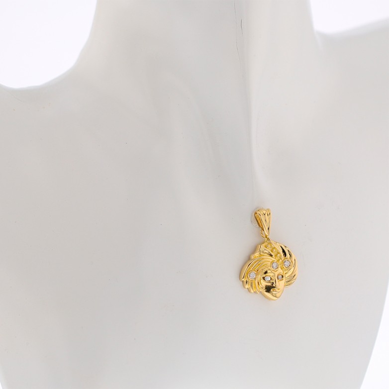 Pendentif diamants 0.24 carat en or jaune