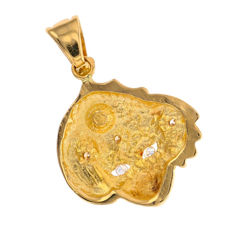 Pendentif diamants 0.24 carat en or jaune