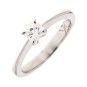 Solitaire diamants 0.40 carat en or blanc