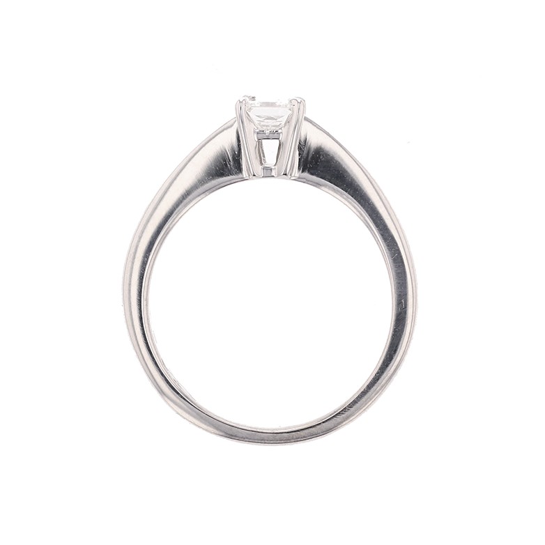 Solitaire diamants 0.40 carat en or blanc
