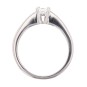 Solitaire diamants 0.40 carat en or blanc