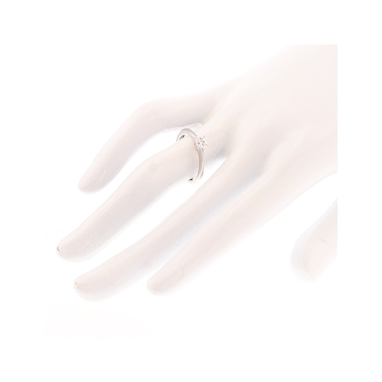 Solitaire diamants 0.40 carat en or blanc