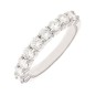 Alliance diamants 0.99 carat en or blanc