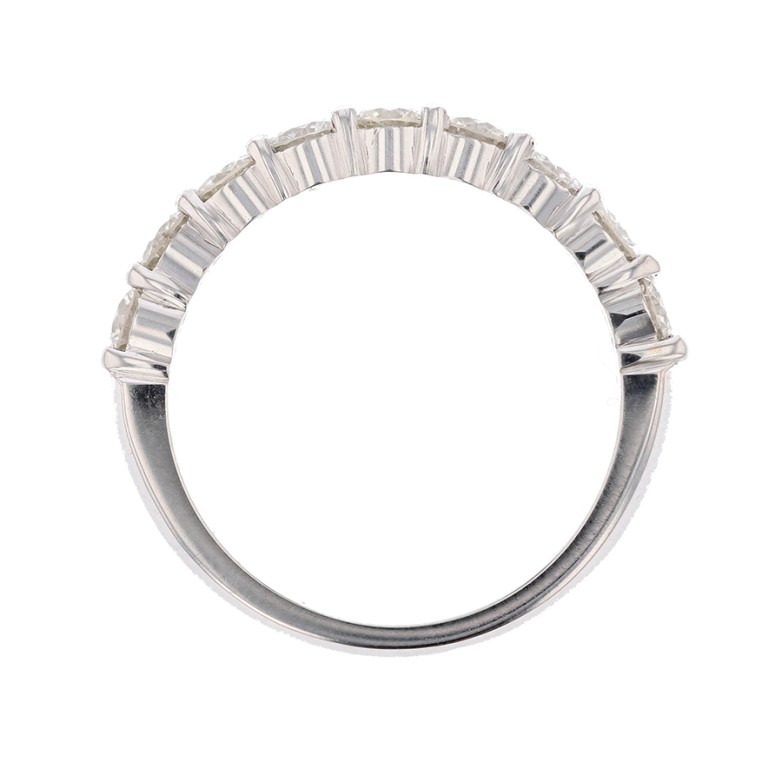 Alliance diamants 0.99 carat en or blanc