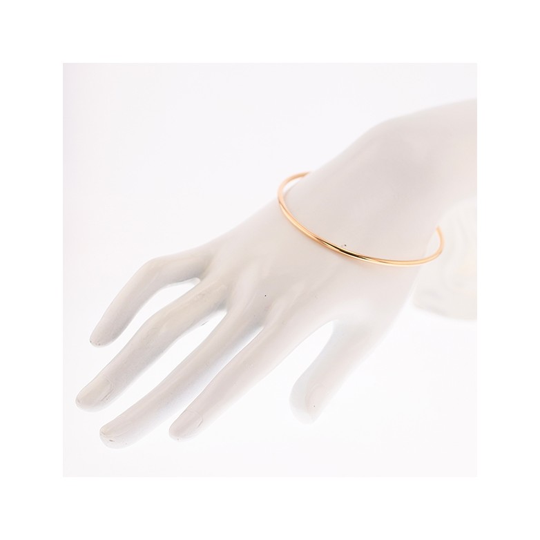 Bracelet jonc rigide en or rose 13.13g