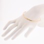 Bracelet jonc rigide en or rose 13.13g