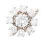 Bague marguerite diamants 1.99 carat en or blanc