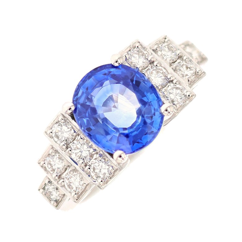 White gold ring with...